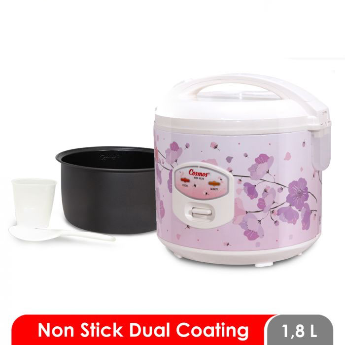 Cosmos Rice Cooker Non Stick Dual Coating 1,8 L - CRJ 3126 | CRJ3126